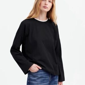 Madewell // EUC Easy Crewneck Long-Sleeve Tee
